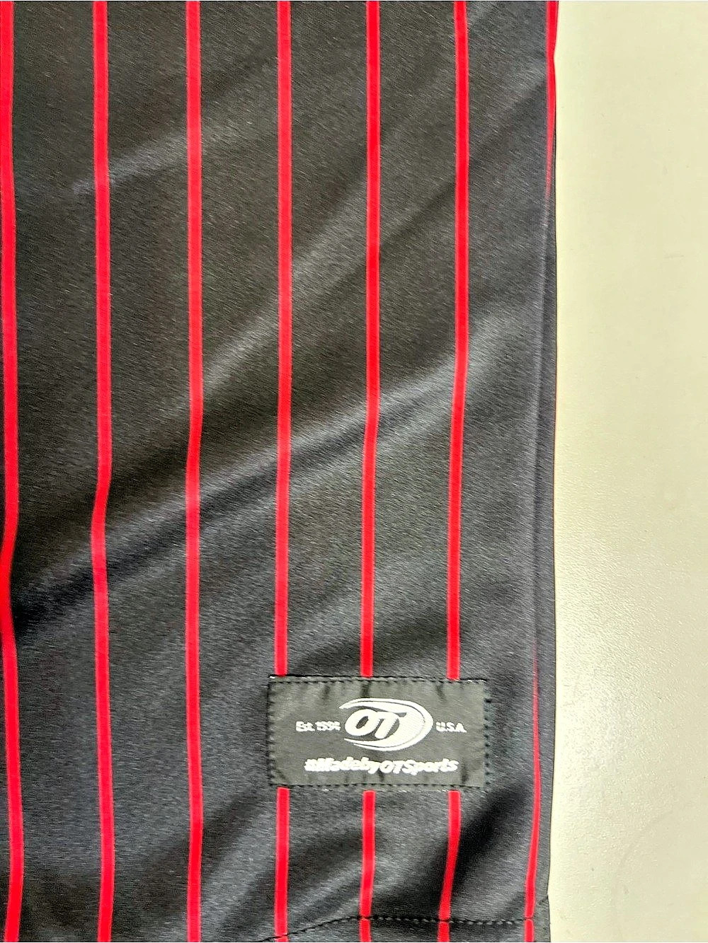 OT Sports Austin Black Senators Negro Leagues Baseball Jersey Black & Red Large - Picture 4 of 7